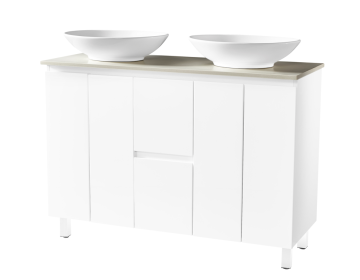 MDF Bathroom Cabinet with Art Basin