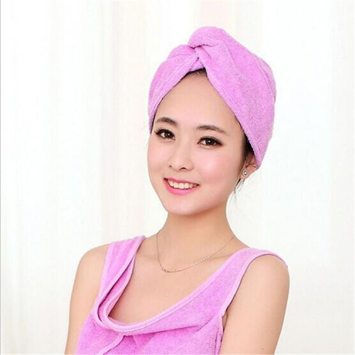 Serviette microfibre Turban ultra fine de fibre de fibre de cheveux