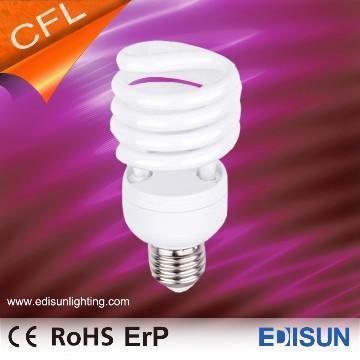 Half Spiral 8000hrs 2700K 15W E27 CFL bulb