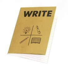 cardboard custom made brown cover notebook