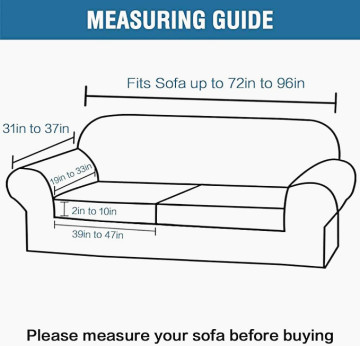 Sofa Base Cover Plus 2 Large Cushion Covers