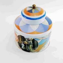 3 pieces set round tea tin gift set