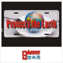 License Plate " Protects the Earth"