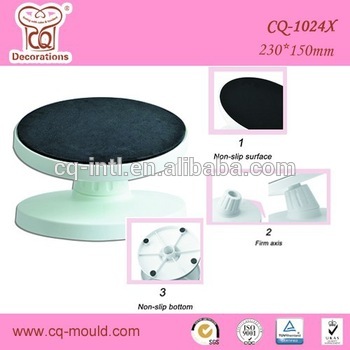 Plastic cake revolving turntable,cake decorating stand