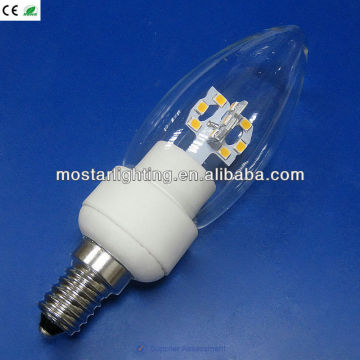 Candle light E14 5W led light bulbs wholeselling