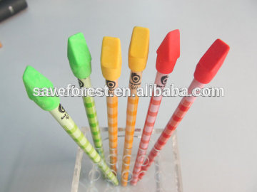 School supplies hot sell shaped eraser pencil