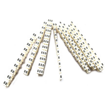 POM plastic electrical wire Network Cable Markers
