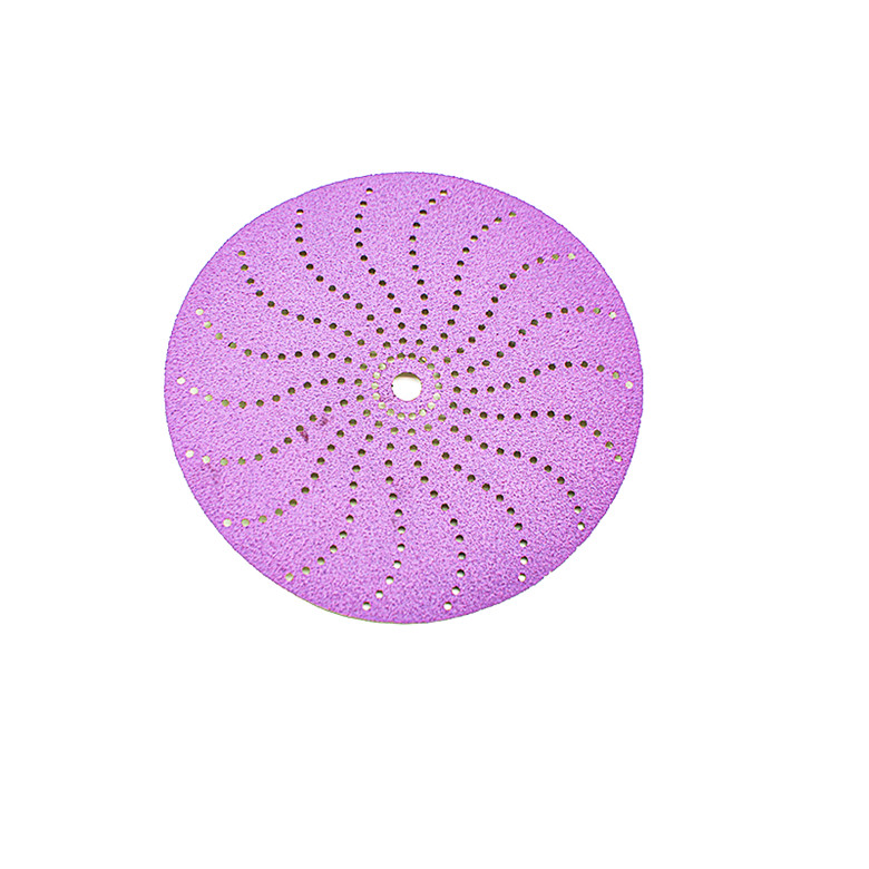 Multi-Hole Purple Automotive Vacuum Sanding Paper Disc