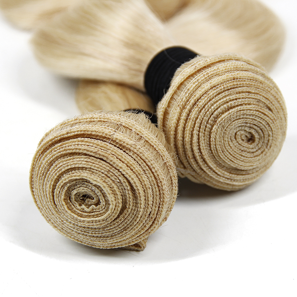 New Arrival Stock Factory Wholesale Blonde Hair color 613 Human Hair Weave Bundles Extension Vendors