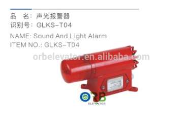 Elevator sound and light alarm
