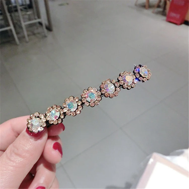 2018 Wholesale Promotion Gift Girls Customize Fashion Hair jewellery Accessories Hair Pin Leopard Crystal Flower Pearl Hairclip