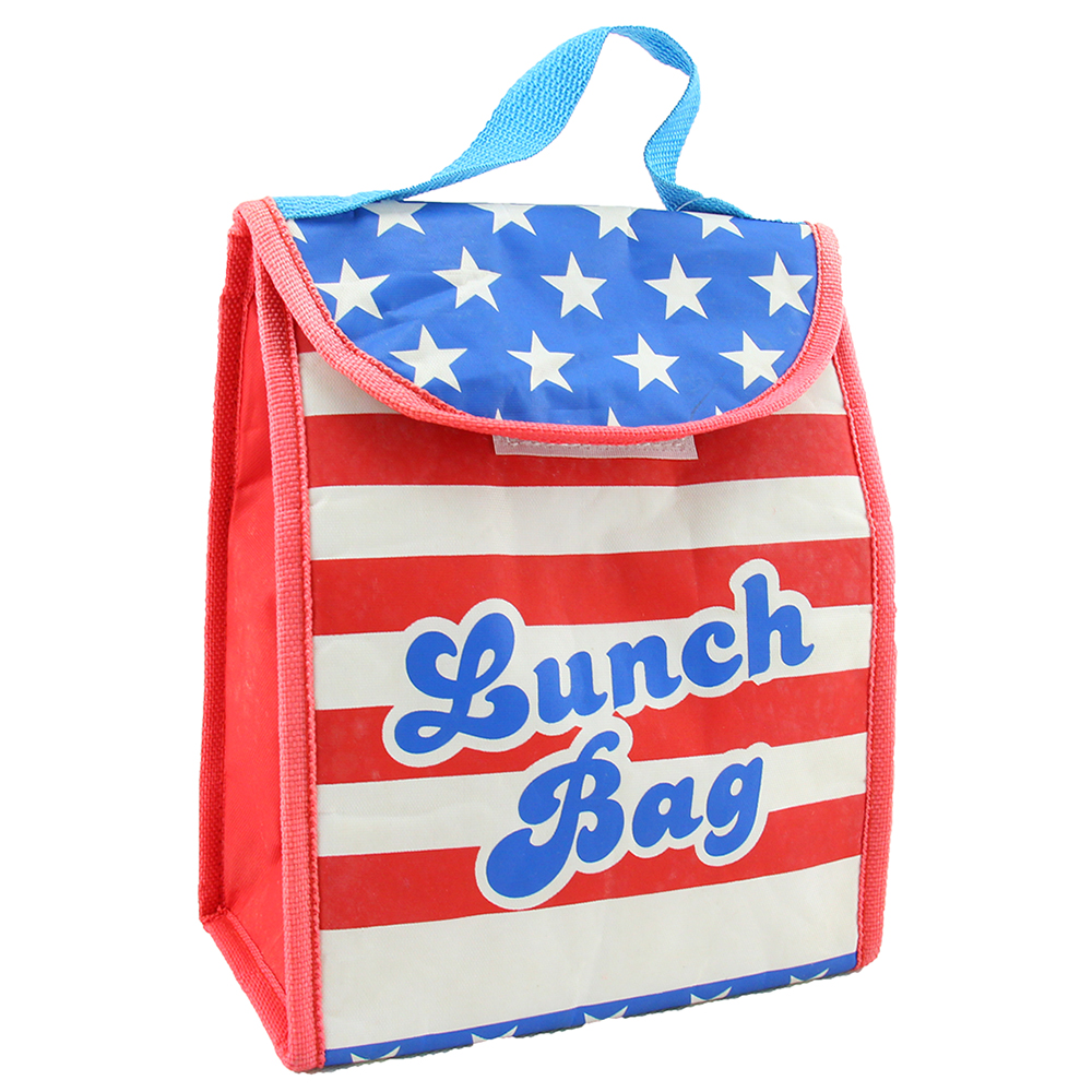 American Flag National Day Fresh Food Lunch Bag