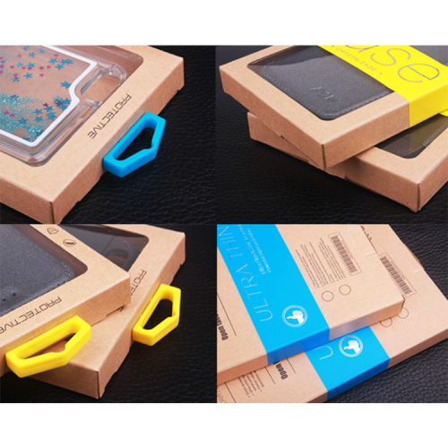 Комплексная упаковка для телефона Крафт с прозрачным окном