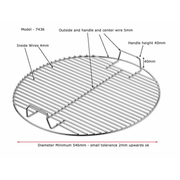 Stainless Steel Grill Grate Barbecue Metal Wire Mesh