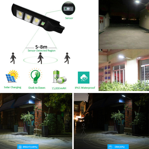 Энергосберегающая уличная светодиодная дорожная лампа мощностью 180 Вт на солнечных батареях