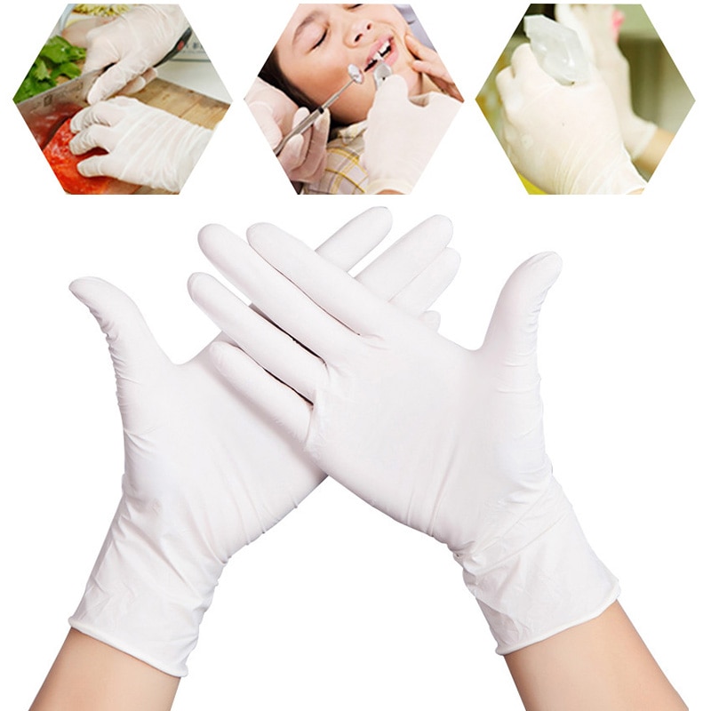 Gants médicaux en latex, différentes couleurs