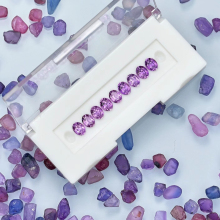 Astwo Jewelry Purple Vivid Sapphire and Amethyst Gemstones