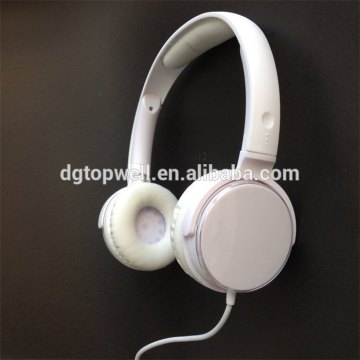 White Color Hifi MIC Studio Headphone