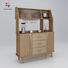 Guang Dong Manufactured European Nordic Style Wooden Storage Cabinet