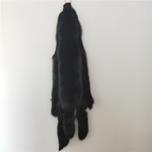 factory price large size real black fox fur skin fox fur pelt