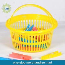 Laundry Basket+24Pcs PP Material Clothes-Peg