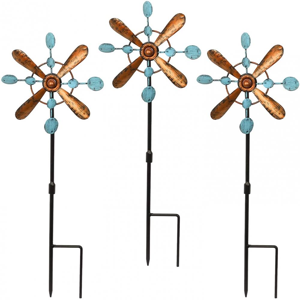 Gartenwindspinner mit Metallpfahl