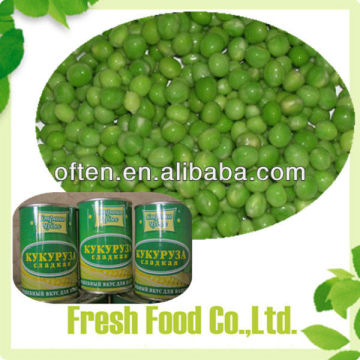 Salty Flavor and Brine Preservation Process canned green peas