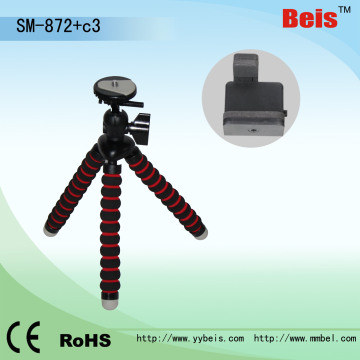 Sponge Tripod +Mobilephone Clip (SM-872+c3)