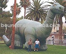 inflatable mascot (dinosaur brontosaurusr)