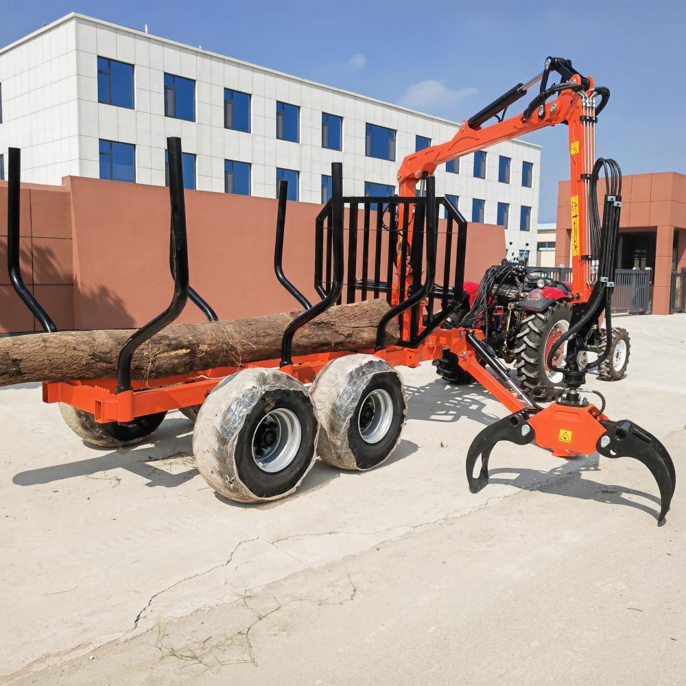 CE EPA hydraulic cylinder atv log trailer