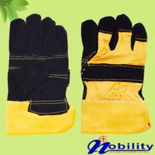 split leather industrial leather hand safety glove
