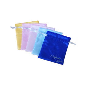 Bagpouch en satin personnalisé coloré pour les bijoux