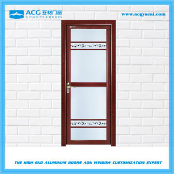 Waterproof special aluminum interior swing glass door for balcony