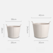 Plastic Laundry Hamper for Bathroom and Laundry Room