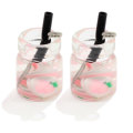 Boba Slime Additifs résine lait thé tasse pendentif à breloques pour bijoux bricolage boucles d&#39;oreilles à la main Bracelet collier faisant