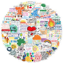 50pcs/bag Graffiti Stickers for Skateboard & Sneakers