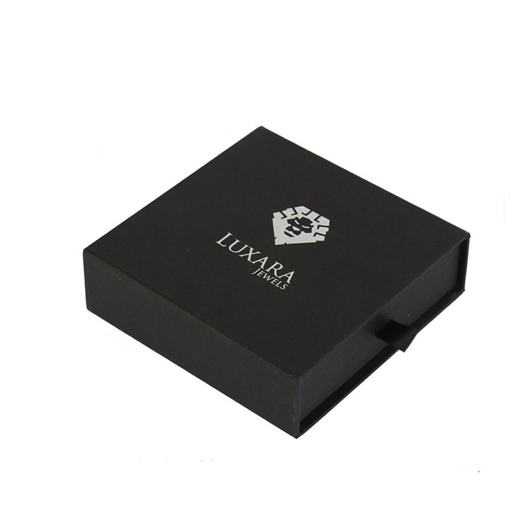 Scatola di cassetto del braccialetto nero opaco di lusso all'ingrosso Wholesale Luxury Matte Black Bracelet Drawer Box