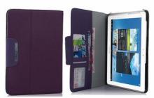 Brown Tablet PC Leather Case Wallet Stand For Samsung Galax