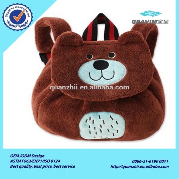 Hot sale plush bear type backpack for children