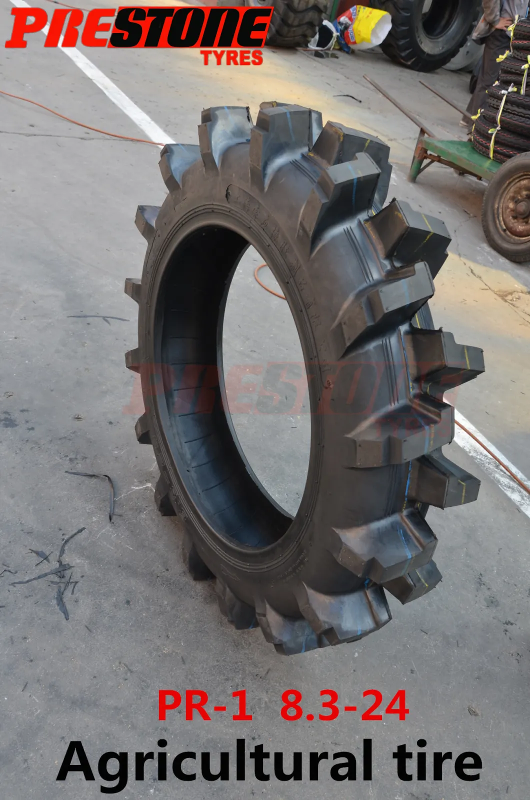 Pr-1 Agr Farm Tractor Agricultural Paddy Field Rubber Bias Tyre 9.00-20 9.5-20 9.5-24 11.2-24 11-32 12.4-28 13.6-38 14.9-30 16.9-34