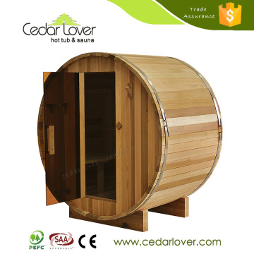 Factory direct wholesale Customize Red Ceder Barrel sauna room