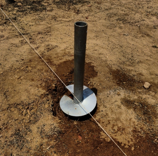 Pilotes helicoidales de acero para fundaciones