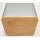 Square Cookie Tin Box with Wood lid