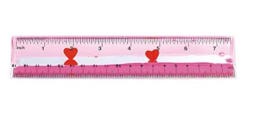 Liquid Acrylic Ruler with Fancy Floater,3D ruler,logo ruler,school ruler