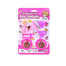 1 Dollar Promotion: Tea Cup Set, Play Food, and Kitchenware Toy for Pretend Play - Mini Pink Tea Pot and Small Toys