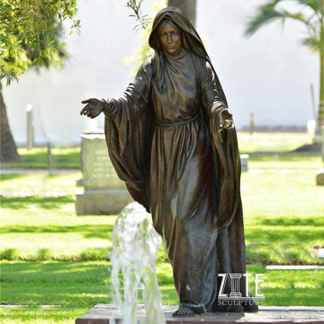 Fine Workmanship bronze mother mary sculpture