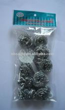 stainless steel scourer,galvanized mesh scrubber,copper scourer,copperized mesh scrubber,sponge