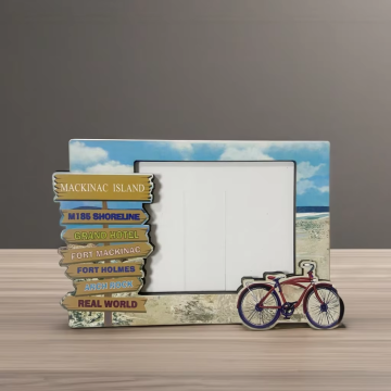 Wooden Fridge Frame Magnet for Decorative Wood Crafts Boxes Wall Signs