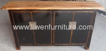 Chinese Old Elm Wood Sideboard 