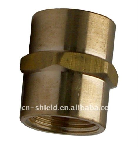 Forged female brass nipple